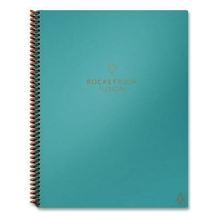 Rocketbook - Fusion Smart Reusable Notebook 7 Page Styles 6" x 8.8" - Neptune Teal