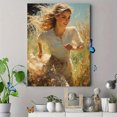 thumbnail image 4 of Qisvanset 12x16 Inch Woman Running to Jesus Canvas Wall Art, Biblical Figure Art Religious Gift Home Wall Decor, 4 of 8
