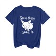 thumbnail image 2 of Qiopertar Mode Femme Joli Imprimé Cochon Manches Courtes Col Rond Tops Décontractés Amples Liquidation Livraison Gratuite Offres de la Semaine Liquidation, 2 of 4