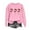 Pink, variant on HOMBOM Sweatshirts for Women Cute Christmas Merry Purple Ugly Xmas No Hood Ladies Sweatshirt Crewneck