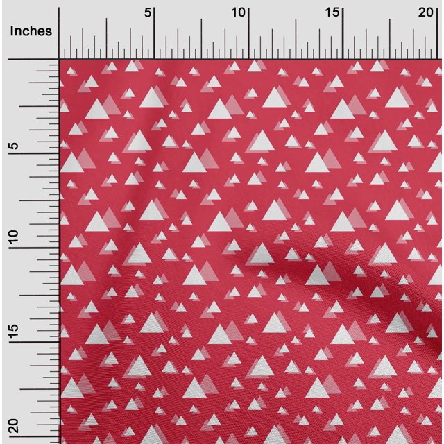 oneOone Cotton Flex Fabric Triangle Geometric Print Fabric BTY 40 Inch Wide