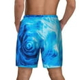 thumbnail image 4 of Uemuo Blue Shell Pattern Mens Swim Trunks Quick Dry Board Shorts with Mesh Lining, Stretch Beach Shorts Quick Dry No-Chafing Board Shorts-Large, 4 of 9