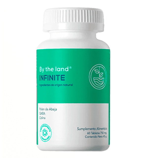 INFINITE Concentración y enfoque nootrópico, Mejora la calidad de tu rendimiento cognitivo, Ingredientes Naturales, 45 g By the land INFINITE