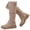 BeigeMF 261, variant on LOVE STEETLY Women's Slouchy KneeβHigh Riding Boots, Round Toe Platform Side Zipper Casual Versatile Comfort Boot.