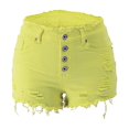 thumbnail image 6 of TARIENDY High Rise Jean Shorts for Women Distressed Cutoff Buttoned Short Jeans Stretch Skinny Ripped Denim Shorts with Pockets Yellow S, 6 of 9
