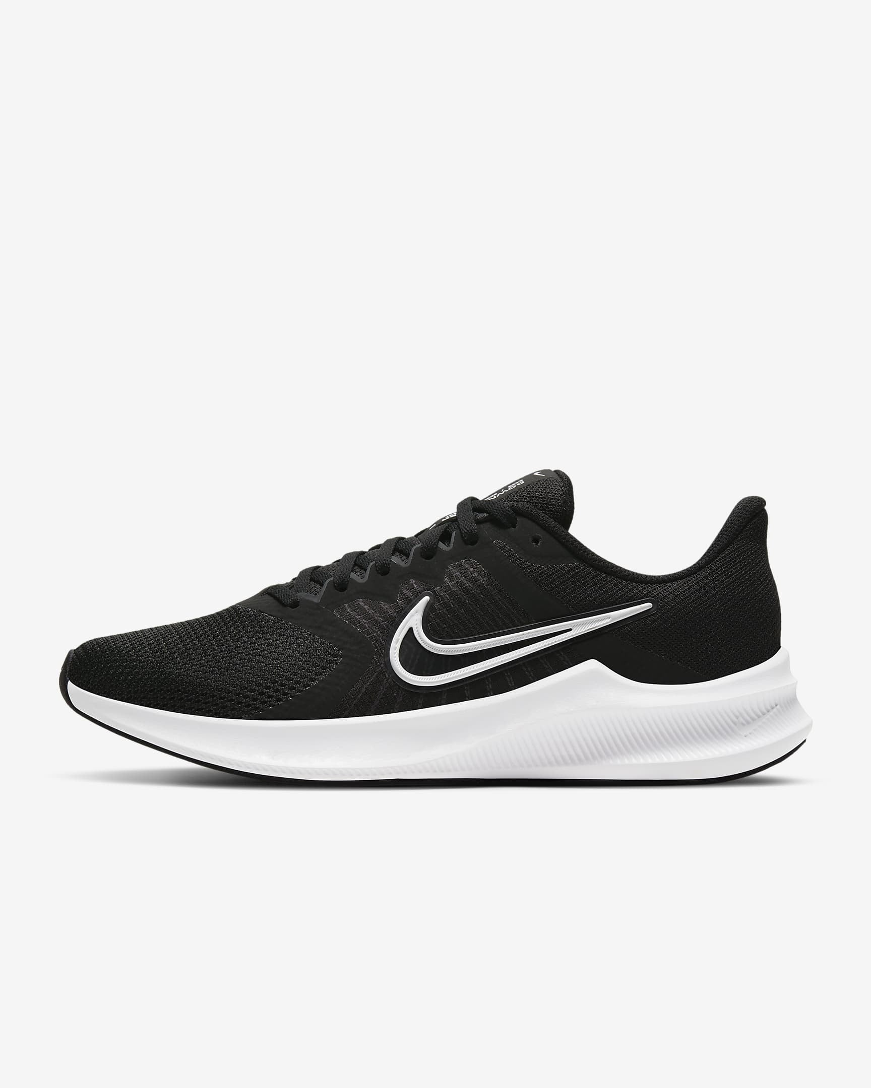 Nike Downshifter 11 CW3413006 Women's Black/White Athletic Running Shoes NDD329 (10)