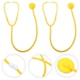thumbnail image 3 of Miangastore Stethoscope Toy Yellow 2Pcs 10x3in, 3 of 8