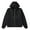 Black, variant on WREESH Fashion Winter Jacket Man Solid Color Knit Cardigan Drawstring Pockets Hooded Coat Black