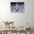 thumbnail image 2 of Cuadro Decorativo - Iglesia de Navidad en la noche Jr  Impresión en canvas, estrechado., 2 of 2
