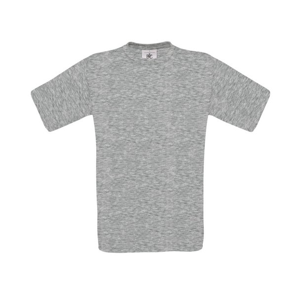 B&C - Camiseta Básica de manga corta y cuello redondo Exact 190 para hombre - 100% algodón (Gris Ceniza)
