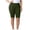 Army Green B, variant on Stamzod Bermuda Shorts for Women High Waisted Ribbed Yoga Shorts Athletic Workout Gym Plus Size Shorts Light Blue B XL