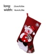 thumbnail image 2 of Wosthever Copo de nieve Medias navideñas Embalaje de regalo Caramelo Papá Noel Elk Bear Goodie Bag Colgante Tamaño mediano Showcase Mall Kits de decoración para fiestas Muñeco de nieve Wosthever HA069611-02, 2 of 6