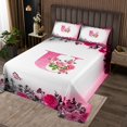 thumbnail image 2 of Erosebridal Monogrammed Coverlet Set King,Personalized Initial Bedding Set,Letter Decoration,Ultra Soft,3 Pieces, 2 of 5