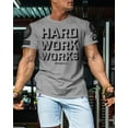 thumbnail image 3 of Gymish Hard Work Works Workout T-Shirt – Funny Gym Shirt for Men, Lifting Tee, Deadlift T-Shirt, Men’s Workout Apparel, Athletic Gym Wear, 3 of 5