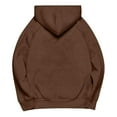 thumbnail image 5 of Bovemsi Sweatshirt for Women Solid Color Casual Fall 2025 Pullover Hoodie Basic Sweatshirts Womans Fashion Blouse Clothes Camo Hoodie, 5 of 6