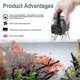 thumbnail image 4 of Fountain pump, 150gph submersible water pump (8w 600l/h), small silent extrieure fountain pump with 3.3 foot hose (diameter intrieur Boris, 4 of 5