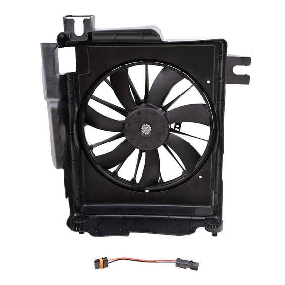 Brock AC Condenser Fan for 2002-2008 Ram 1500 w/ Adapter Harness-Shroud-Motor 68004163AA