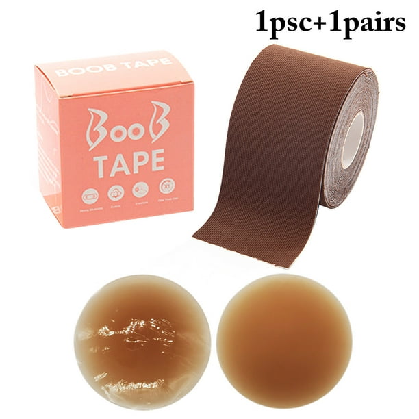 Breast Lift Tape Long Chest Tape Nipple Tape with 10 Pairs