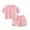 Pink, variant on Baby Girl Outfits Shorts Set Stylish Going Out Relaxation Loose Softable Clothes Sets Clothing Suits