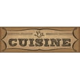 thumbnail image 2 of Pela Studio 32x13 White Modern Wood Framed Museum Art Print Titled - La Cuisine Burlap II, 2 of 4