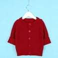 thumbnail image 5 of XQYLOS Toddler Boys Girls Crewneck Cardigan Sweater, Long Sleeve Button Down Knit Top, Cotton School 𝖴niform Outwear for Kids Casual and School Activities, Comfortable and Warm, 5 of 6