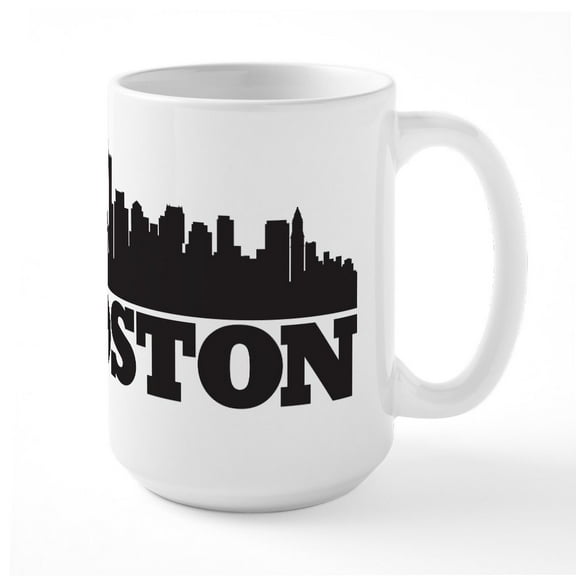 CafePress - Boston - 15 oz Ceramic Large White Novelty Mug