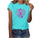 thumbnail image 1 of HongQid Cancer Shirt for Women Breast Cancer T-Shirt Shirts Pink Shirt Ribbon Short Sleeve Tee Tops, 1 of 7