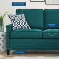 thumbnail image 6 of Modway Ashton Upholstered Fabric Sectional Sofa in Teal, 6 of 7