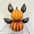 thumbnail image 3 of Adornos de Calabaza de Murciélago Aterradores de Halloween Decoración del Hogar en Forma de Calabaza Resina Decoración de Murciélago B, 3 of 8