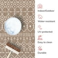 thumbnail image 6 of Well Woven Medusa Nord Nordic Lattice Pattern Outdoor Brown/Taupe 9'3" x 12'6" Area Rug, 6 of 8