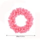thumbnail image 2 of Corona de pino artificial con plumas rosas para puerta de entrada, ideal para decorar fiestas de cumpleaños, bodas y paredes al aire libre, 15,7 pulgadas, 2 of 8
