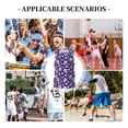 thumbnail image 6 of Naloa crystal Skull flower cool Basketball Jersey Reversible Men's Mesh Athletic Sports Shirts Training Practice S-4XLXX-Large, 6 of 6