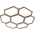 thumbnail image 2 of Ekena Millwork 24"OD x 8 1/2"ID x 3/8"T Florin Wood Fretwork Pierced Ceiling Medallion, Walnut, 2 of 3