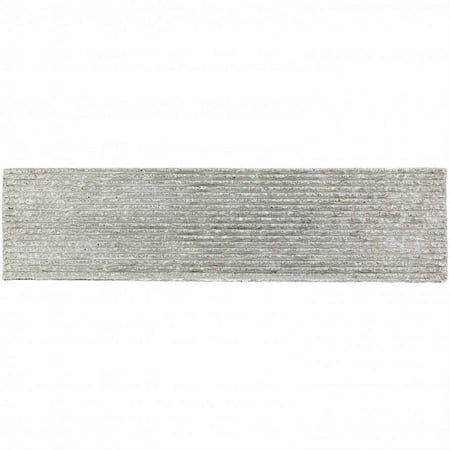 Bond Tile Westport Ridge Dark Gray 2 in. x 9 in. Glazed Clay Subway Wall Tile Sample