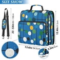 thumbnail image 2 of FORMRS Zipper Binder with Shoulder Strap 2-inch Ring 500 Sheet Capacity File Bag, Blue Abstract, 2 of 5