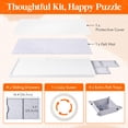thumbnail image 6 of Lifewit 1500 Pieces 2-in-1 Rotating & Tilting Puzzle Board with Divided Drawers, Felt Mat, Protective Cover, Portable Jigsaw Puzzle Table with Handle, 4 Extra Felt Trays, Ideal Gift, 35" x 27", White, 6 of 9