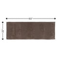 thumbnail image 2 of Splendid Striped Soft Plush Cotton Bath Rug 22" X 60" Stone by Castle Hill London, 2 of 2