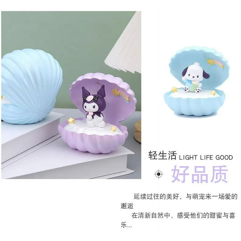 Sanrio Toy Kuromi Cinnamonroll My Melody Led Light Creative Shells