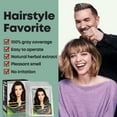 thumbnail image 5 of 10 PCS Semi-Permanent Hair Color Shampoo - 3 in 1 Instant Hair Dye for Men & Women, Herbal Ingredients for 100% Grey Coverage (Dark Coffee), 5 of 7