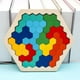thumbnail image 1 of Hexagonal Tangram puzle chino hecho 3D rompecabezas cerebro Teasers bloques juguetes de entrenamiento multicolor CUTICAT Rompecabezas de Tangram, 1 of 8