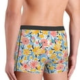 thumbnail image 3 of Uemuo Watercolor Wildflowers Pattern Men's Boxer Briefs,Trunk Anti-Chafing,Comfortable, Durable, and Stylish Underwear-Large, 3 of 9