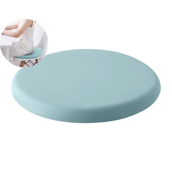 WNFJR Round Memory Foam Chair Cushion for Dining Room, Kitchen & Office - Anti-Slip Seat Pad with Removable Cover