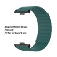 thumbnail image 4 of M Buder 2pcs Magnet Replacement Watch Straps Silicone Magnetic Closure Watch Strap for Mi Band 8 Pro OD Green, Adjustable Unisex Sport Wristband, Water-Resistant (8.7 inches / 22.1 cm) [cite: 30], 4 of 6