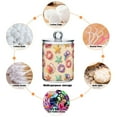 thumbnail image 6 of Yayeee 2 Pack Qtip Holder Bathroom Cotton Swab Canister with Lid Clear Dispenser Set, Beach Toys Pattern, 6 of 6