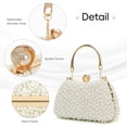 thumbnail image 5 of Pearl Clutch Purse for Women, Elegant Pearl Evening Bag, Beaded Clutch Bag for Wedding Bridal Prom Party, 5 of 7