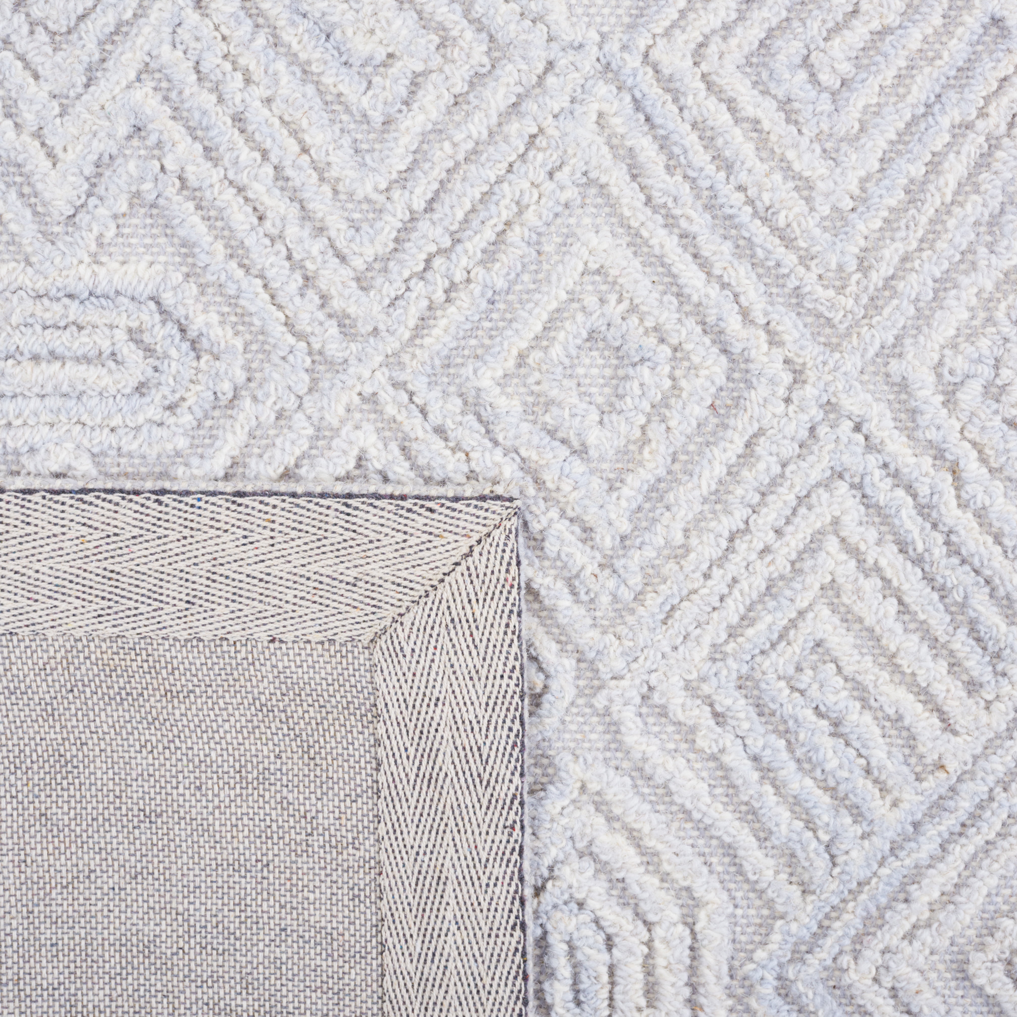 SAFAVIEH Textural Adrasteia Geometric Area Rug, Grey/Ivory, 8' x 10'