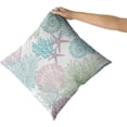 thumbnail image 2 of Ocean Coral Pillow Covers 20x20 Inch Nautical Coastal Throw Pillows Set of 2 Beach Seashell Starfish Pillow Case Soft Cotton Square Cushion Covers for Home Couch Sofa Patio Bedroom, Teal, 2 of 6