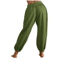 thumbnail image 5 of qolati Women's Sweatpants Cinch Bottom Athletic Joggers High Waisted Workout Fit Yoga Pants Baggy Lounge Trousers with Pockets, 5 of 7