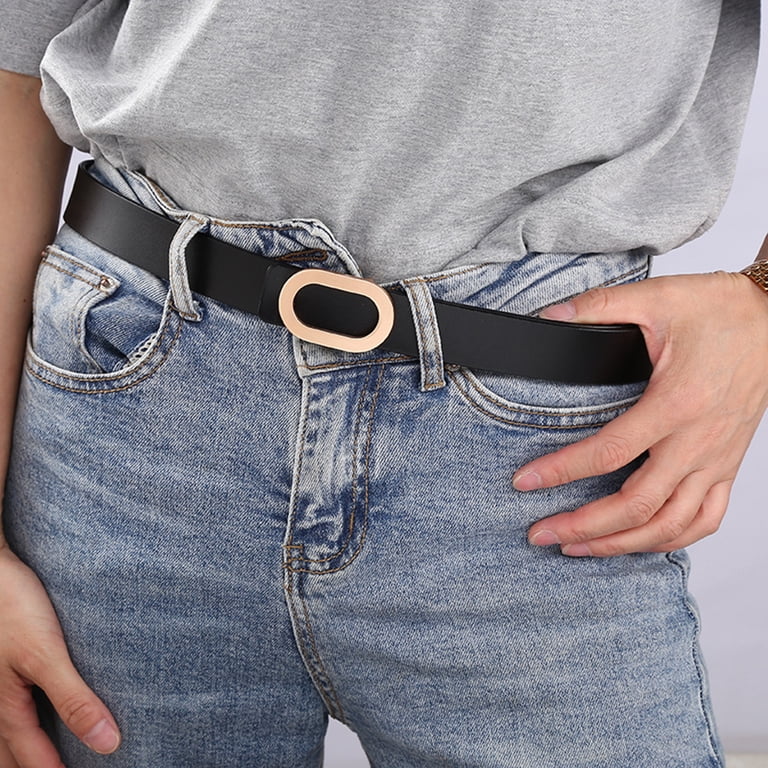 Women Belt Wide Faux Leather Adjustable Multi Holes Solid  display picture 3