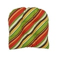 thumbnail image 2 of Blazing Needles 93184-4CH-OD-102 19 in. U-Shaped Dining Chair Cushions, Browning Garden - Set of 4, 2 of 2